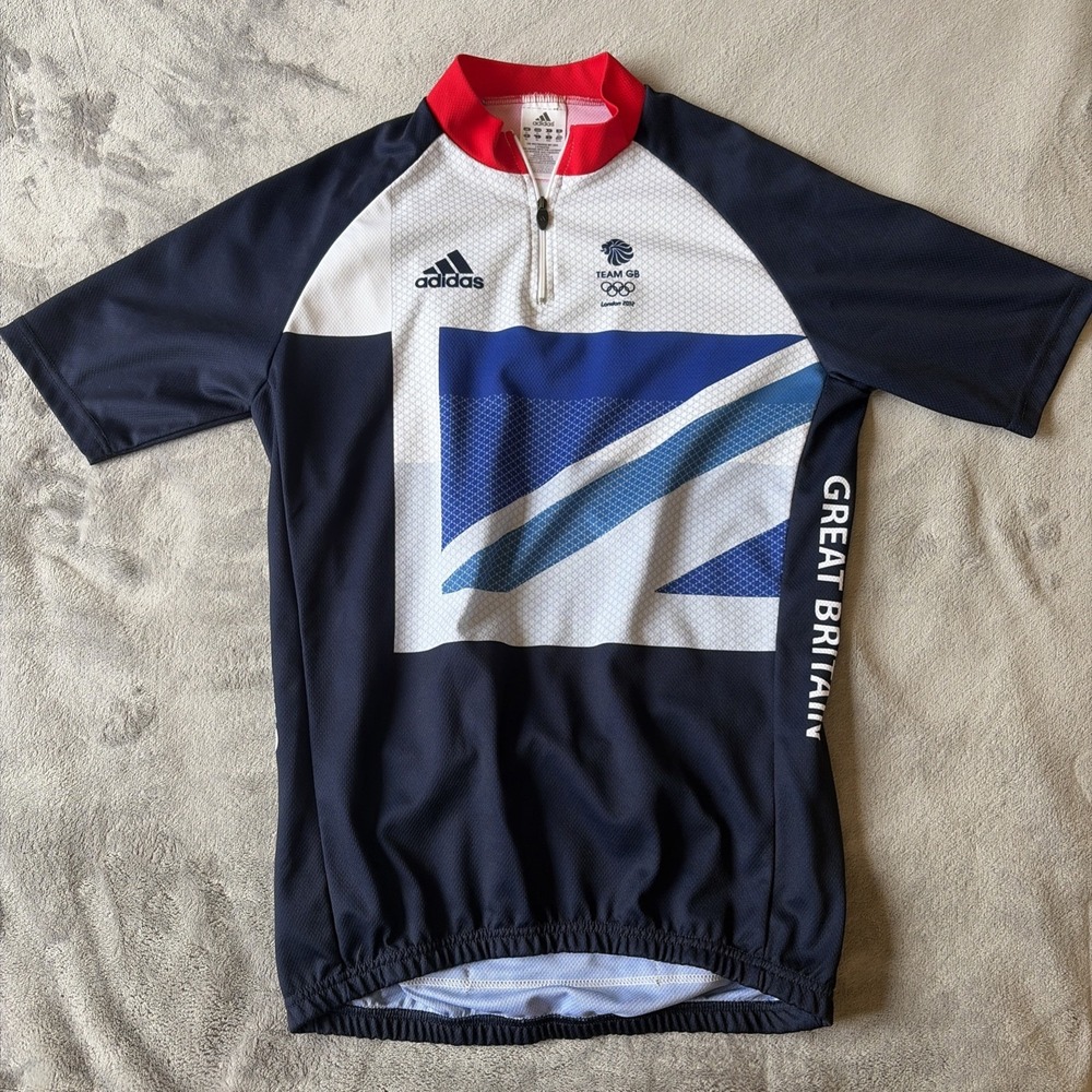 Adidas Cycling Jersey Great Britain Team 2012 | Men's | Blue/White | XL |